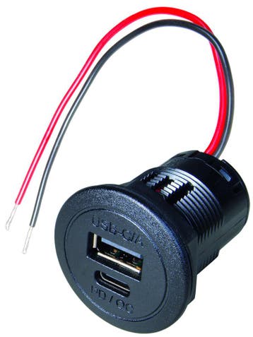 Power USB C/A Inbouwdoos Quick Charge excl LED, Caravans en Kamperen, Ophalen of Verzenden, Nieuw