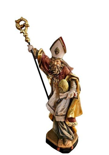 Demi Art - Beeld, H Ambrosius met bijenkorf - 23 cm -