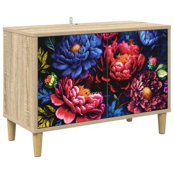 vidaXL Tv-meubel KIEL 69 x 33 x 50 cm Sonoma Bewerkt hout, Minder dan 50 cm, Verzenden, Nieuw, Minder dan 100 cm