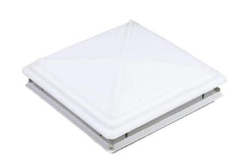 MPK Dakluik 40x40cm Melkglas Grote Kap+Combirollo Grijs, Nieuw
