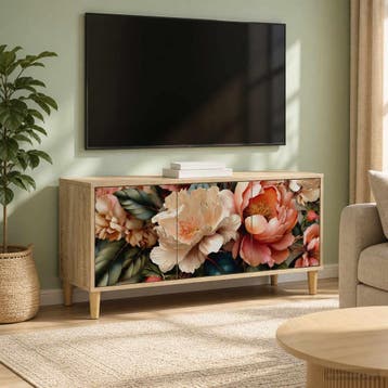 vidaXL Tv-meubel BORNE 102 x 33 x 50 cm Sonoma Bewerkt hout, Minder dan 50 cm, Verzenden, Nieuw, Minder dan 100 cm