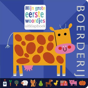 Mijn Grote Eerste Woordjes Uitklapboek - Boerderij | Nieuw, Boeken, Ophalen of Verzenden, Nieuw, Teresa Bellón