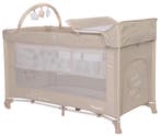 Lorelli Noemi Plus Fog Beige Star Campingbed Met, Kinderen en Baby's, Babywiegjes en Ledikanten, Verzenden, Nieuw