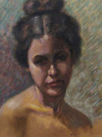Escuela Fovista Europea (XX) - Retrato de Dama