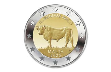 2 euro Maltese Os 2025 in coincard - Malta, Verzenden