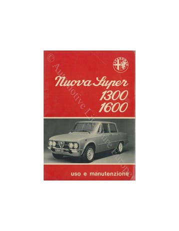 1976 ALFA ROMEO GIULIA NUOVA SUPER INSTRUCTIEBOEKJE, Auto diversen, Handleidingen en Instructieboekjes