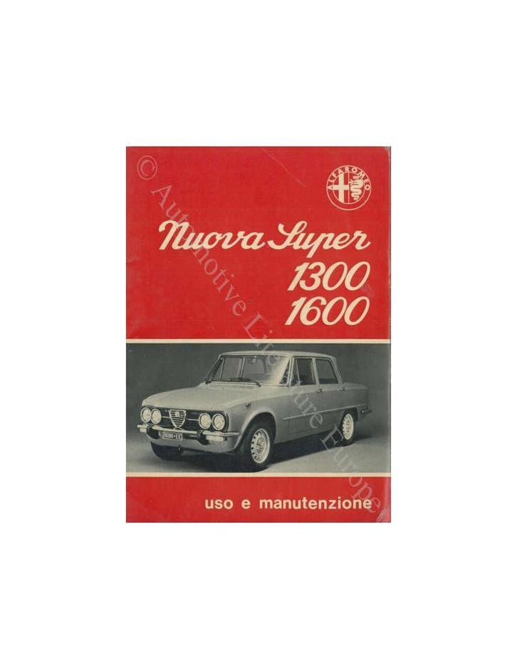 1976 ALFA ROMEO GIULIA NUOVA SUPER INSTRUCTIEBOEKJE, Auto diversen, Handleidingen en Instructieboekjes