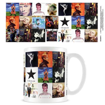 David Bowie Albums Collage - Mok officiële merchandise, Verzamelen, Ophalen of Verzenden, Nieuw, Gebruiksvoorwerp