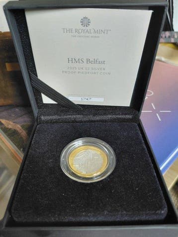 Verenigd Koninkrijk. 2 Pound 2024, HMS Belfast (Zonder