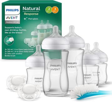 Philips Avent Glazen Fles - 5-delig | Retourdeal 29% Korting, Ophalen of Verzenden, Nieuw, Overige typen