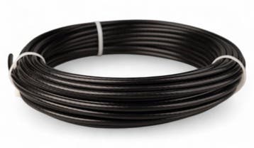 Fitness Staalkabel 4,5mm 20 meter zwart, Verzenden, Nieuw