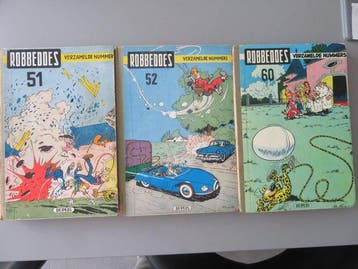 Robbedoes 51, 52 & 60 - Verzamelde nummers - 3 Album -, Nieuw
