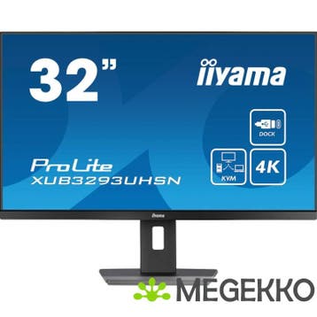 Iiyama ProLite XUB3293UHSN-B5 32  4K Ultra HD KVM IPS, Verzenden, Nieuw, Iiyama