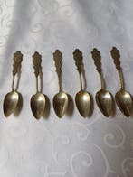 Figuur - Zilver Mokka lepeltjes 6x 1e helft 20e eeuw. (6) -, Antiek en Kunst