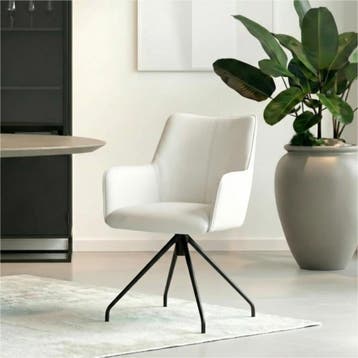 Set van 10 Leren draaibare eetkamerstoelen Wave - Toledo, Huis en Inrichting, Stoelen, Ophalen of Verzenden, Nieuw, Leer, Vijf, Zes of meer stoelen