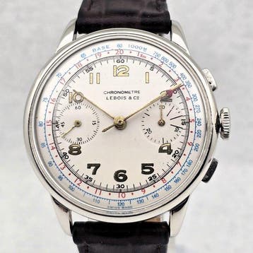 Chronographe Suisse - Lebois & Cº - Cal. Vênus 175 -, Nieuw
