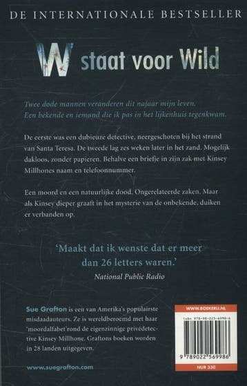W staat voor Wild / Alfabet / 23 9789022569986 Sue Grafton, Boeken, Verzenden, Zo goed als nieuw, Sue Grafton