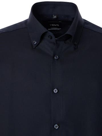 Venti Overhemd Button Down Boord Met Motief Modern Fit, Verzenden, Nieuw, Blauw