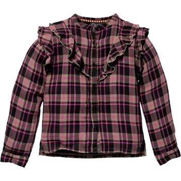 Blouse -- Katinka - 98/104 / Bruin, Verzenden, Nieuw