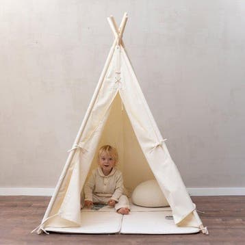2dekans | Sunny Alba Tipi Tent Crème/Wit voor kinderen -, Ophalen of Verzenden, Zo goed als nieuw