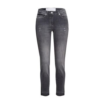 Marc Aurel • zwarte skinny jeans met bies • 36, Kleding | Dames, Marc Aurel, Verzenden, Nieuw, Zwart