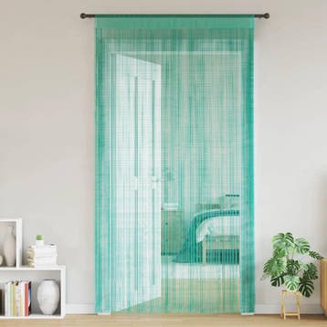 vidaXL Koordgordijnen 2 st turkoois 140x250 cm, Verzenden, Nieuw