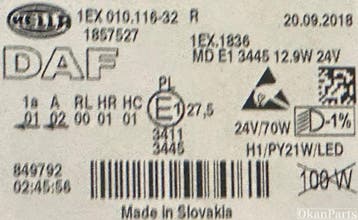 Daf XF106 LED Xenon rechter koplamp rechts 1857527, Ophalen, Gebruikt