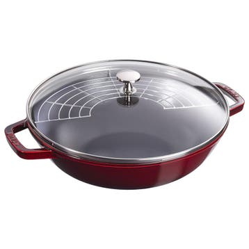 GGM Gastro | STAUB | SPECIALITIES - Wok met glazen deksel -, Verzenden, Nieuw