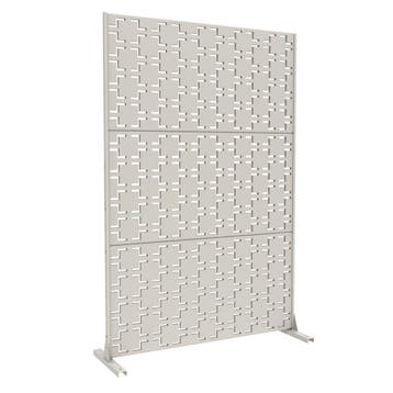 Kamerscherm Basciano tuinscherm 180x120x40 cm knoflook beige, Verzenden, Nieuw