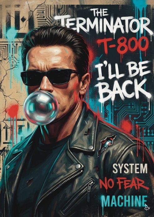 Andrea Di Martino ANDSAL 1991 - T-800 The Terminator, Verzamelen, Film en Tv