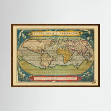 OLD MAPS - World Map, Abraham Ortelius (1570) – Restored, Boeken, Nieuw