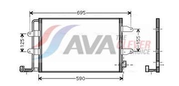 Airco condensor o.a: Volkswagen, New Beetle (1Y7) - 9G1), Ophalen of Verzenden, Nieuw, Volkswagen