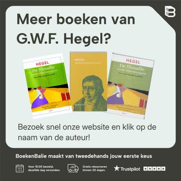 Hegel een inleiding in zijn denken - G.W.F. Hegel, Boeken, Verzenden, Gelezen, G.W.F. Hegel
