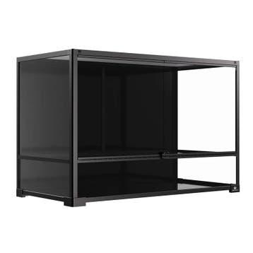 Terrarium Duvo Knockdown Zwart – Ruim Glazen Terrarium vo., Verzenden, Nieuw, Overige typen