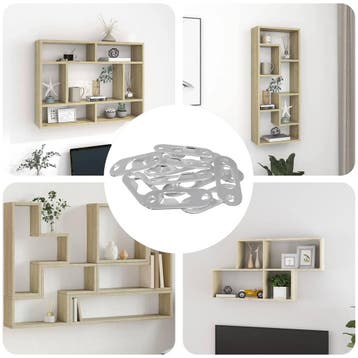 vidaXL Sleufhanger 3673 st Zilver 45 x 16 x 3.5 mm IJzer, Verzenden, Nieuw