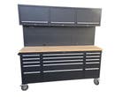 Gereedschapswagen Werkbank Met Achterwand 72 Inch Zwart -..., Ophalen of Verzenden, Nieuw