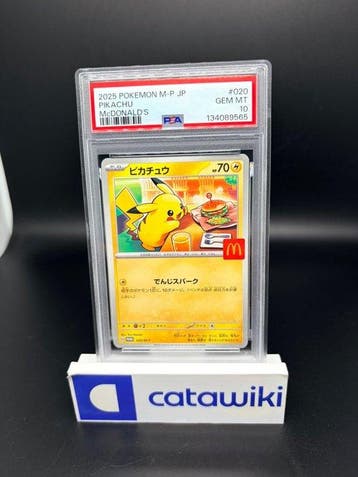Pokémon - 1 Graded card - Pikachu 020 M-P PSA 10 - Japanese, Nieuw