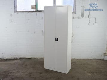 Klapdeurkast wit 180x80x38 cm – jong gebruikt, compact, Verzenden, Gebruikt