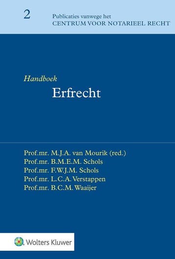 9789013154290 Handboek Erfrecht | Tweedehands, Verzenden, Zo goed als nieuw, M.J.A. van Mourik