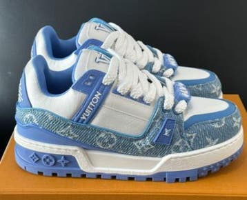 Louis Vuitton Trainer Maxi | Blue and White, Blauw, Nieuw, Ophalen of Verzenden, Sneakers of Gympen