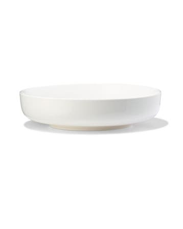 HEMA Diep bord Ø22cm Knap new bone china wit 2+1 gratis, Verzenden, Nieuw