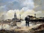 Gustave Helinck (1884-1954) - Zicht op Elsene (Ixelles), Antiek en Kunst
