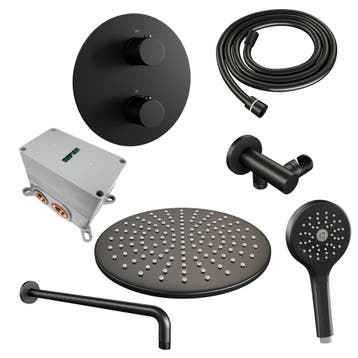 Brauer Black Carving Thermostatische Regendoucheset Inbouw -, Ophalen of Verzenden, Nieuw