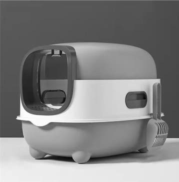Ovale Kattenbak met Kap –Ingesloten Toilet met Lade en Schep, Verzenden, Nieuw