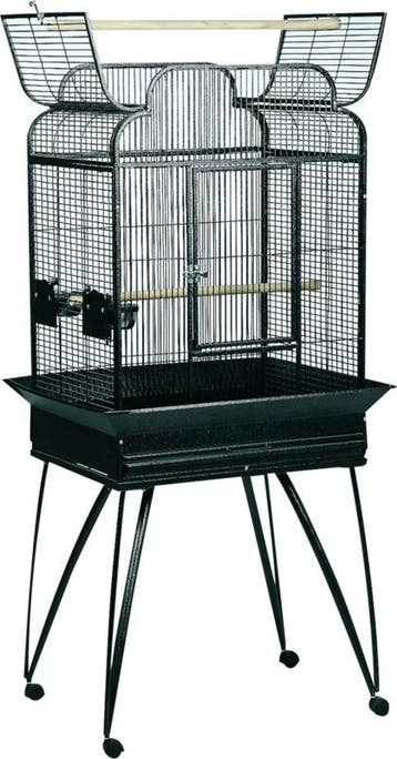 Papegaaienkooi Flamingo Lorre Antraciet – Ruime Papegaaie., Verzenden, Nieuw, Metaal, Vogelkooi