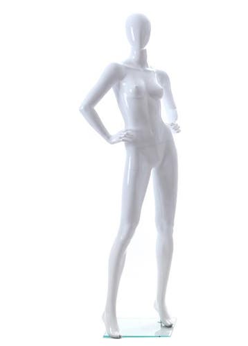 Faceless etalagepop dame glossy wit GLW6