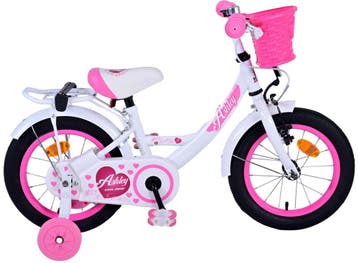Volare Ashley Kinderfiets - Meisjes - 14 inch - Wit, Verzenden, Nieuw, 14 inch of minder