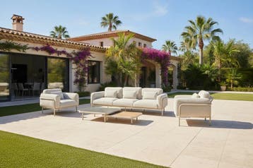 Tailor Santos loungeset beige/sand SALE |, Tuin en Terras, Tuinsets en Loungesets, Ophalen of Verzenden, Nieuw