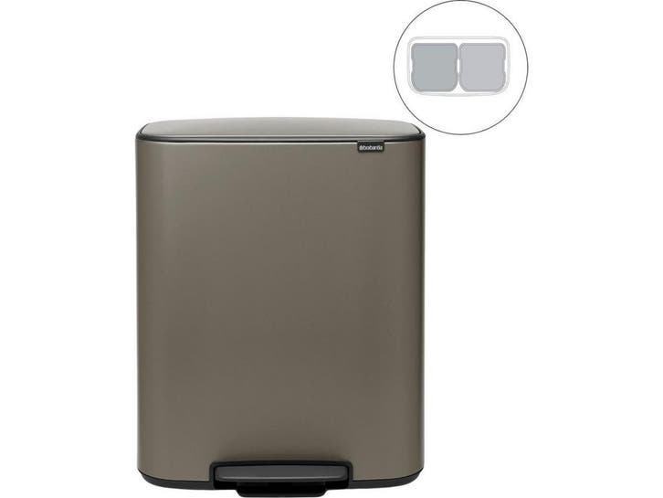 Brabantia Bo Prullenbak - 2 x 30 liter - Afvalscheiding -, Huis en Inrichting, Woonaccessoires | Prullenbakken, Zo goed als nieuw