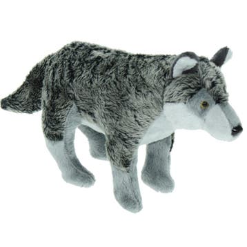 Cornelissen wolf knuffel - grijs pluche - 28 cm, Verzenden, Nieuw